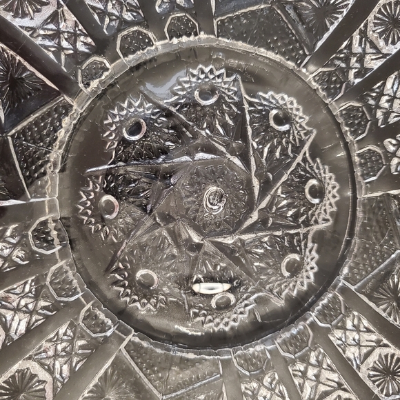 🎂13" "Daisy and Button" Footed Cake 🎂 🥮 Plate Serving Plate by Imperial Glass - Picture 8 of 11